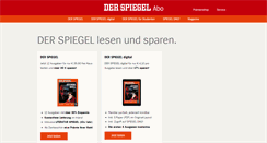 Desktop Screenshot of abo.spiegel.de