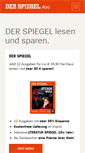 Mobile Screenshot of abo.spiegel.de